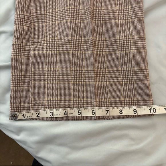 Vintage Levi's Panatela Trouser Creased Pants Tan  Plaid Retro Size 33 34 X 31 - Picture 9 of 9